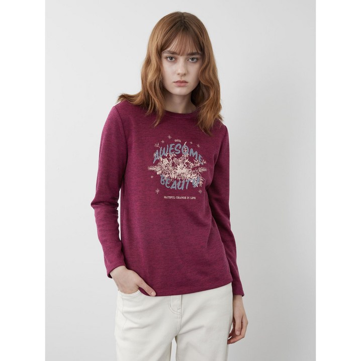 올리비아로렌 글리터 포인트 티셔츠  VOBAL3W9171