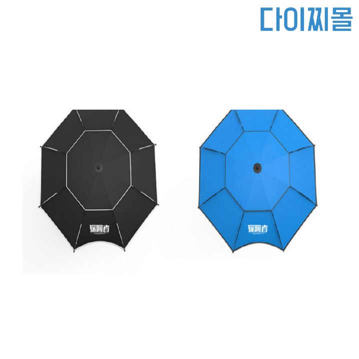 다이찌몰 블랙코팅 52인치 파라솔 360 각도조절 초경량 파라솔 완벽한 고정장치 원터치 전용가방 폴대포함, 블랙