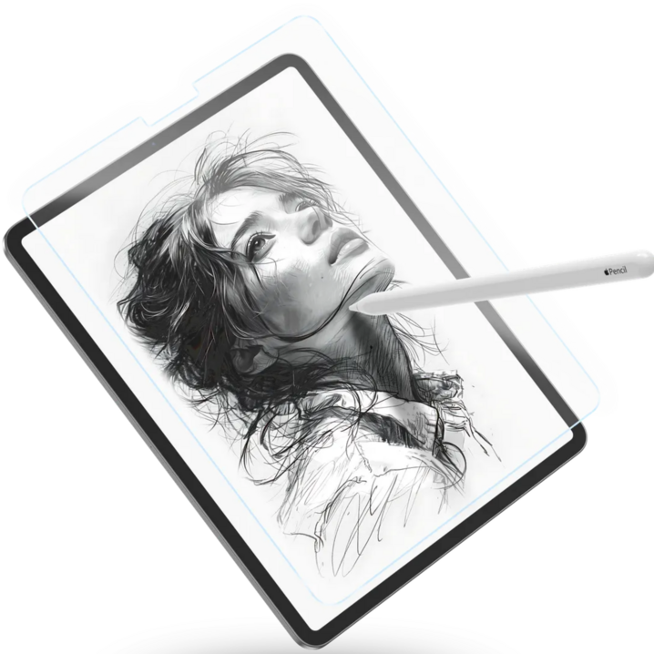 필름스테이션 태블릿 종이질감필름 액정보호필름, 투명