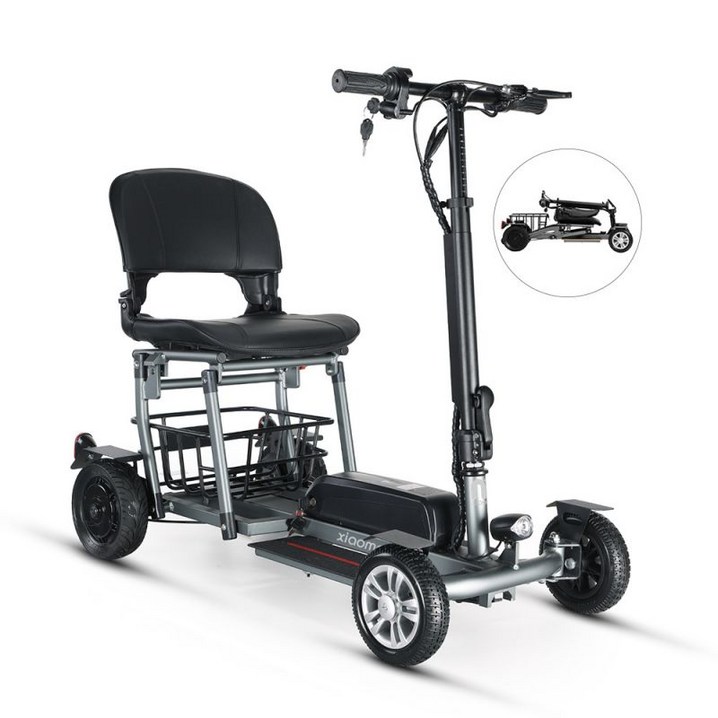접이식 노인전동차 전기 스쿠터 어르신 사륜 효도 선물 어버이날, 1개, 단일상품