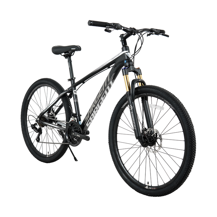 서전트 721D 27.5인치 MTB자전거 알루미늄 시마노 21단 디스크브레이크 무료조립, 매트블랙화이트