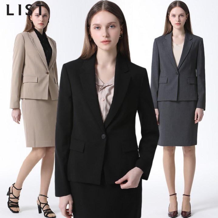 리스트 리스트LIST 슬림 싱글 원버튼 재킷 리스트 리스트LIST 슬림 싱글 원버튼 재킷