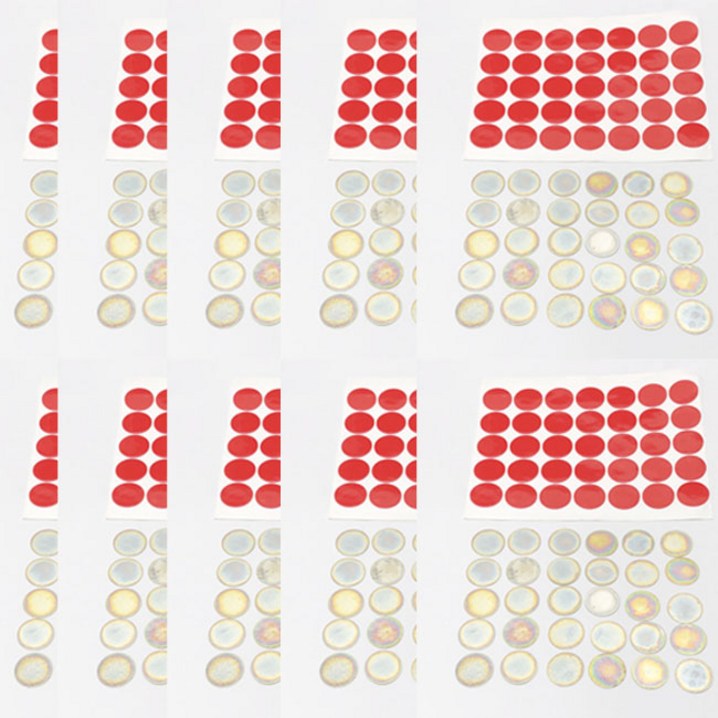 D20x0.4T철판  D20x1T 투명 양면 테이프 접착 스티커 자석부착용 자석붙임철판 소형 원형 자석접착식 제이스마그네트, 350개