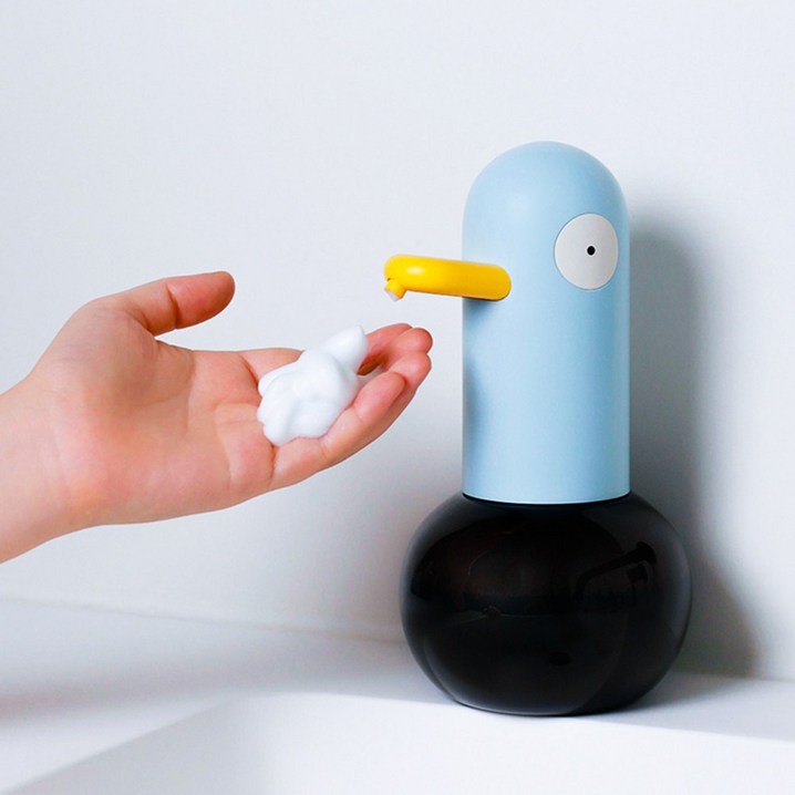 오르미 클린덕 자동 손세정기 거품비누 디스펜서 VC, 블루덕, 1개