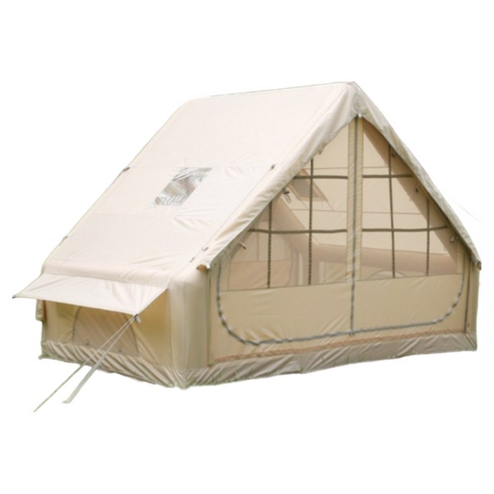 가족 대형 에어텐트 휴대용 원터치, 카키