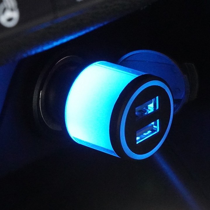 더나은  차량용 네온 무드등 고속 충전기 시거잭 AP19 USB C타입