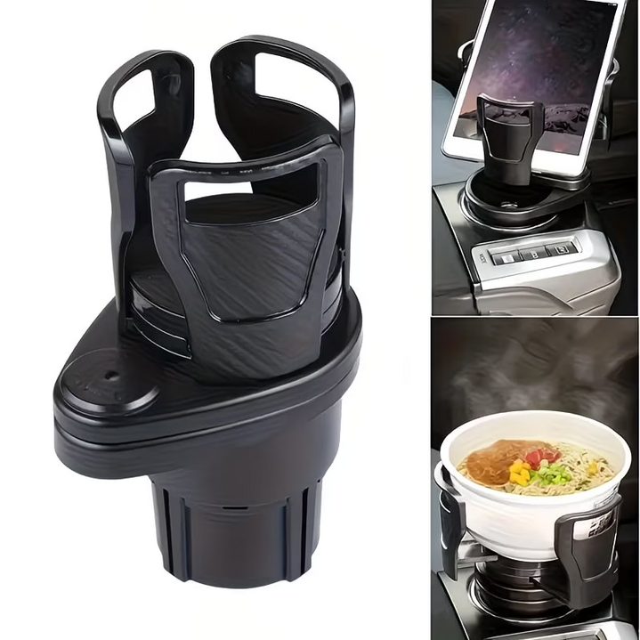 차량용 컵홀더, 다기능 회전 가능 차량 컵홀더 확장, 2in1 자동차 컵홀더 거치대