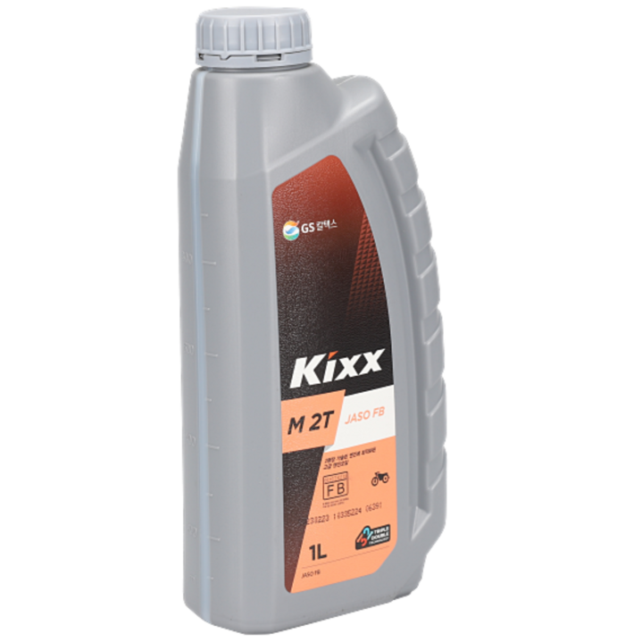 2행정 엔진오일 GS칼텍스 KIXX 1L1000ml, 4개, Kixx M 2T JASO FB1L
