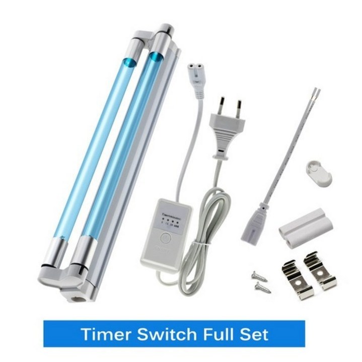 살균 자외선 소독기 UV살균기   가정용 램프 UVC 먼지 진드기 제거기 이중 UV 석영 16W 220V 254nm