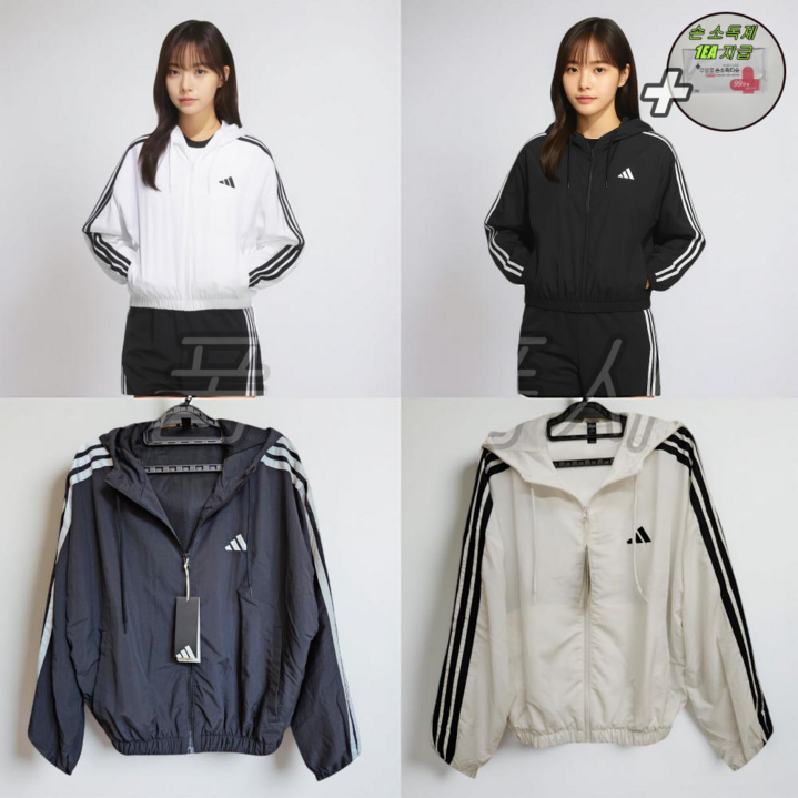 [국내매장판]아디다스 여성바람막이 간절기 크롭아우터 자켓 오리지널 3 우븐 윈드브레이커