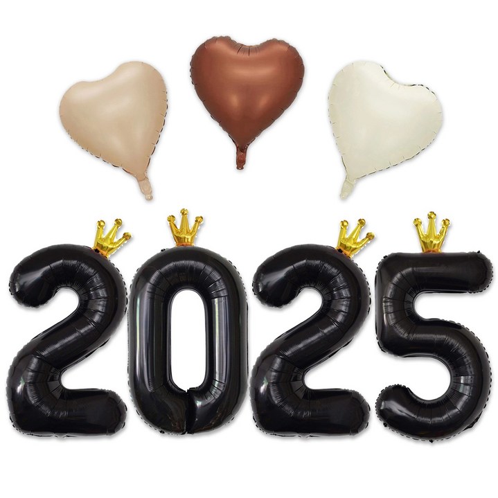 [해피쏘굿] 2025 숫자 풍선 세트