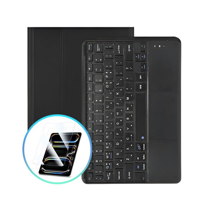 갤럭시탭A9 파스텔 터치패드 키보드 케이스+액정 보호필름 2매