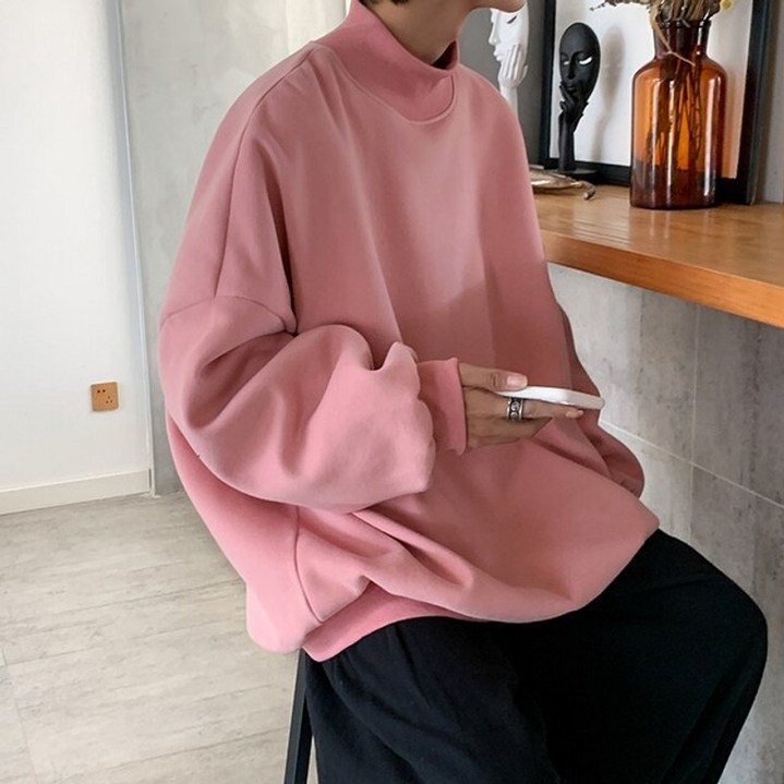 맨투맨 5xl oversized hoodies 한국 스타일 망 스웨터 헐렁한 풀오버 탑