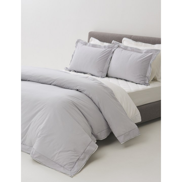 [레노마홈]릴리안워싱 이불커버 S/Q/K(라이트그레이)