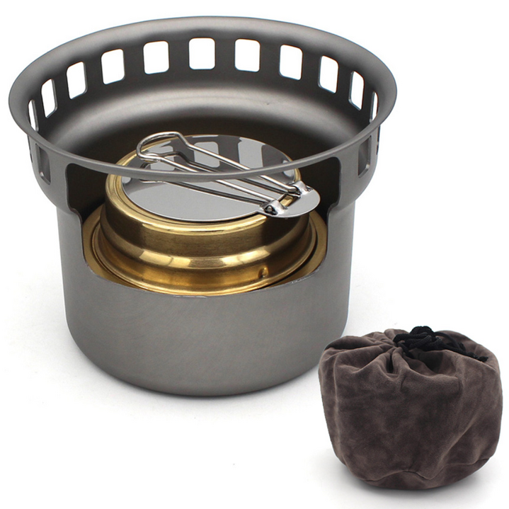 투임스 초경량 캠핑용 고체연료 알코올 스토브, 1개, 그레이