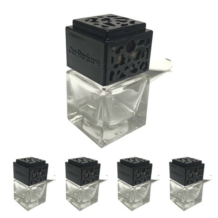 리브레스커트 리브레캔들 디퓨저 차량용 카퍼퓸 송풍구 용기 5p + 클립 5p, 블랙, 6ml