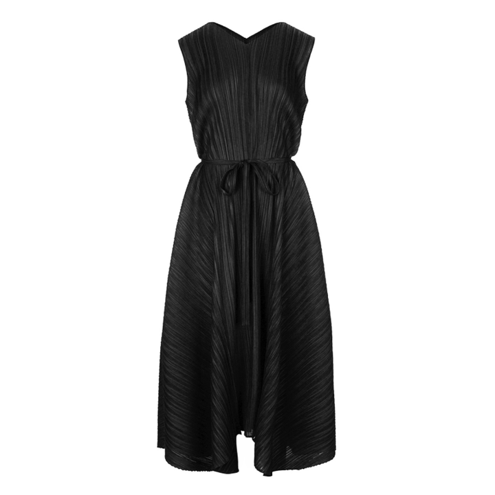 피네플리츠 뉴 리본 민소매 원피스 3 Color