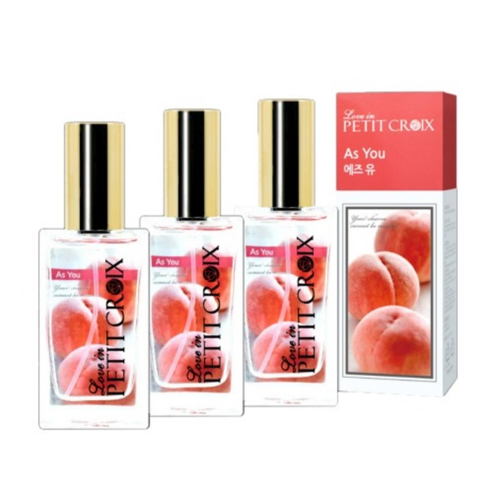 단체선물용 달달하고 은은한 학생용 향수30ml 에즈유복숭아향3개