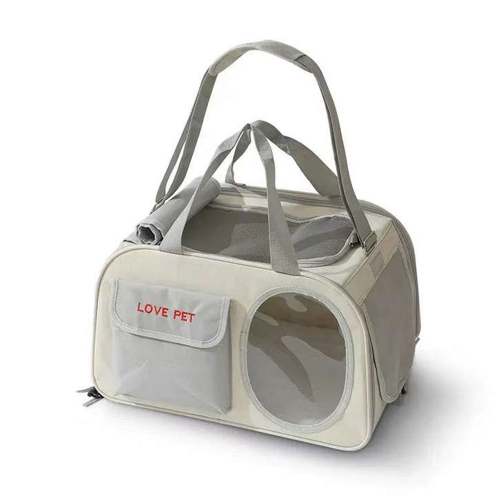 펫가방 코믈리 반려동물 삼면통풍 이동가방+이너쿠션세트