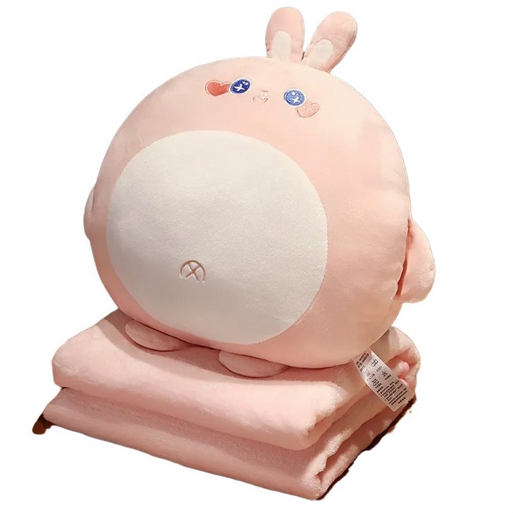 TAOMI 동물 캐릭터 인형 쿠션 무릎담요