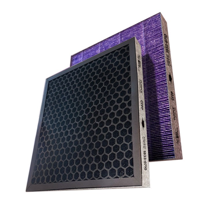 필터포유 첨착 활성탄 퍼플 자동차 에어컨 필터 티볼리  티볼리 에어 아머2019년 5월, CFPP017, 1개