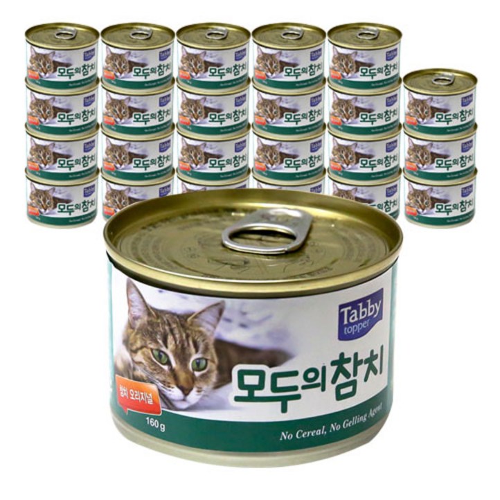 테비 모두의참치 고양이캔 참치 160g, 참치오리지날, 24개 테비 모두의참치 고양이캔 참치 160g, 참치오리지날, 24개