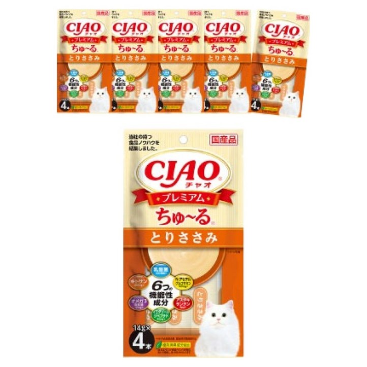 챠오츄르 고양이 프리미엄 짜먹는 간식 4p