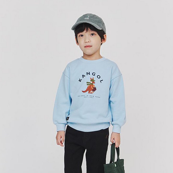 캉골키즈 유아용 파인 그래픽 스웨트셔츠 OD 0004