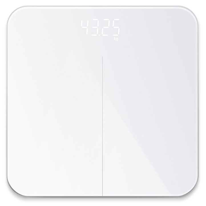 홈플래닛 디지털 LED 가정용 체중계, 화이트, 1개, CSC01