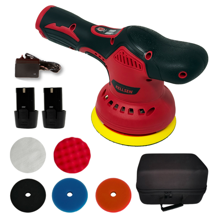 디케이켈슨 차량용 기스 제거 무선 광택기  패드 5종  배터리