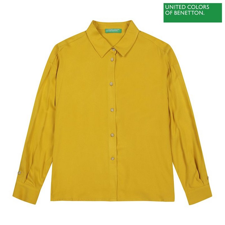 베네통 Button detail color blouse 2F 53B2DQ02O 29U 베네통 Button detail color blouse 2F 53B2DQ02O 29U