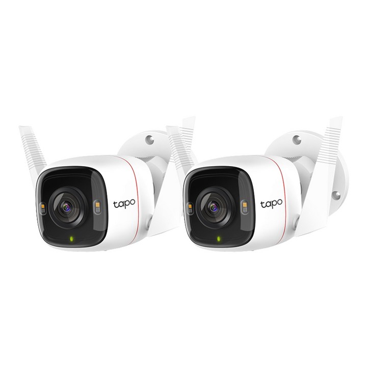 티피링크 Tapo C320WS 2팩 실외용CCTV 초고화질 무선 홈캠 QHD 방수카메라 티피링크 Tapo C320WS 2팩 실외용CCTV 초고화질 무선 홈캠 QHD 방수카메라