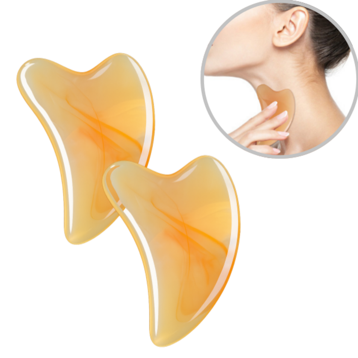 도나토르 옥괄사 마사지기 지압 괄사 하트형 2p