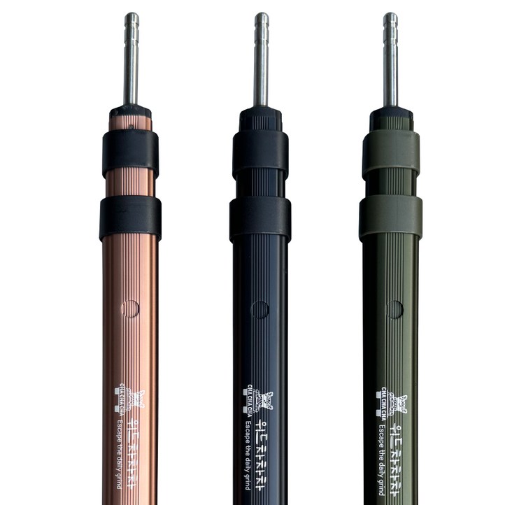 위드차차차 슬라이드 텐트 타프 폴대 티타늄 슬라이딩 높이조절 2p, 1세트