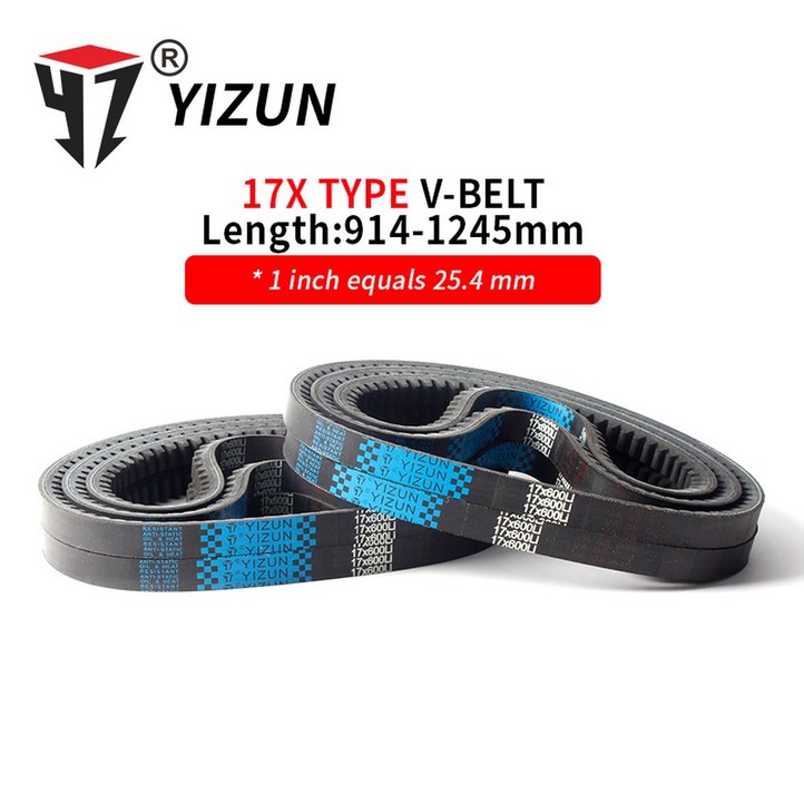 자동변속기 YIZUNBX17X 유형 17X914  1245mm 하드 와이어 고무 드라이브 내부 링, 긴 산업용 농업 기계 톱니 V 벨트