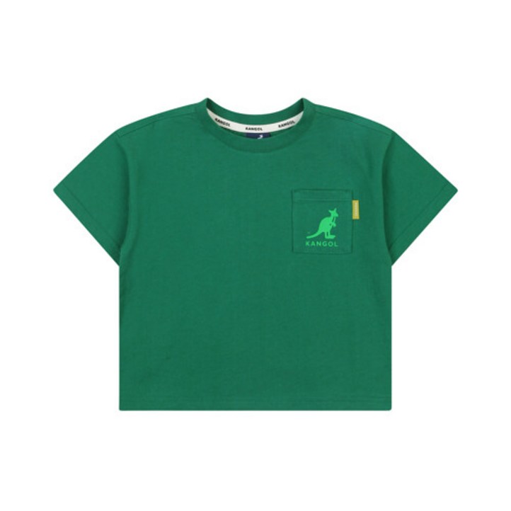 캉골키즈 캉골키즈숏 슬리브 스퀘어 체스트 포켓 티셔츠 PB 0403 GN