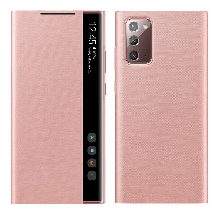FOXON 갤럭시 노트20/노트20 울트라 스마트 클리어뷰 커버 케이스 호환 Galaxy Note 20/Ultra 5G 케이스
