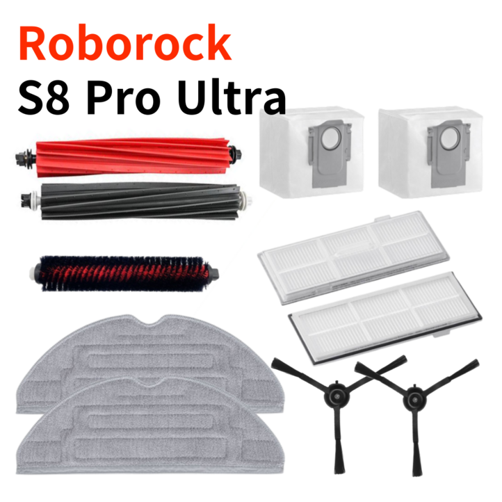 프라니 로보락 S8 Pro Ultra 호환 소모품 브러쉬 필터 걸레 풀세트 프라니 로보락 S8 Pro Ultra 호환 소모품 브러쉬 필터 걸레 풀세트