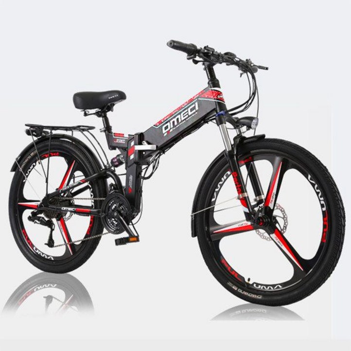 접이식 산악 자전거 리튬 배터리 26 인치 전기 자전거 전동 킥보드 배달 운동 패달 겸용, 26인치21단11