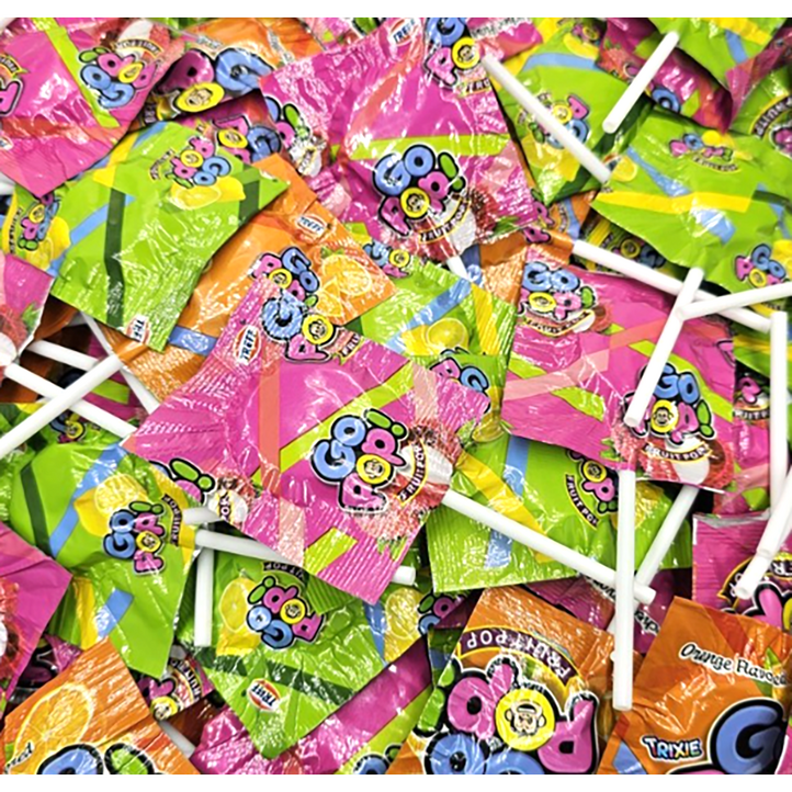 트릭시 고 팝 플랫 롤리팝 캔디 막대사탕 300개