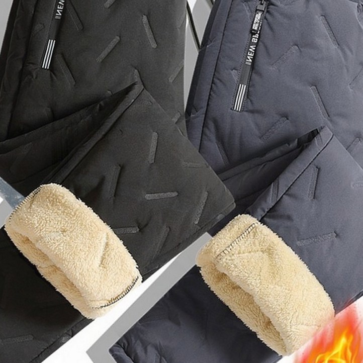 발열기모패딩팬츠 겨울작업복 방한바지 융털안감