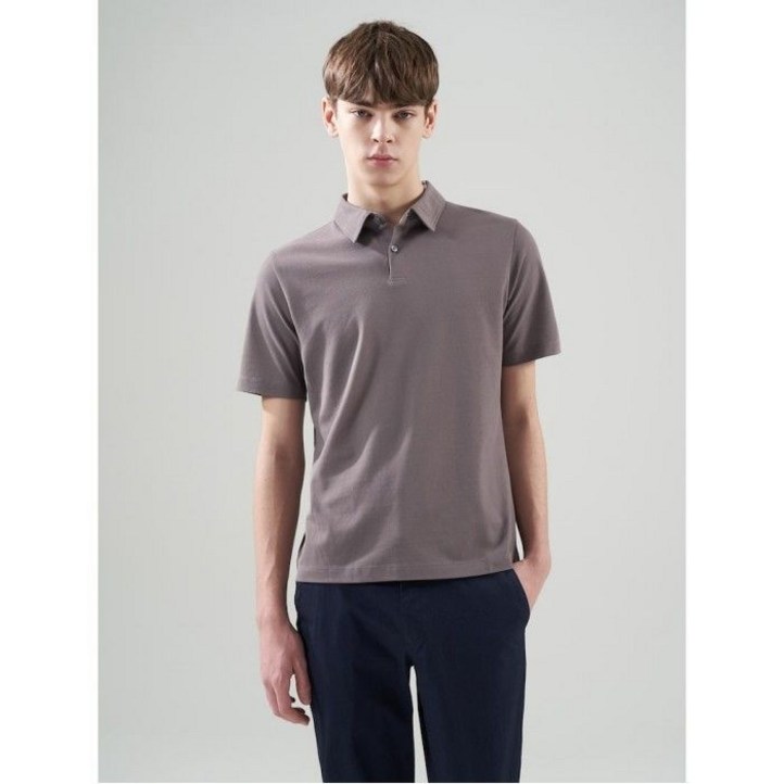 로가디스 SMART 4有 코튼 솔리드 릴렉스핏 반소매 칼라 넥 티셔츠 베이지 RY4342CL1A 1508791