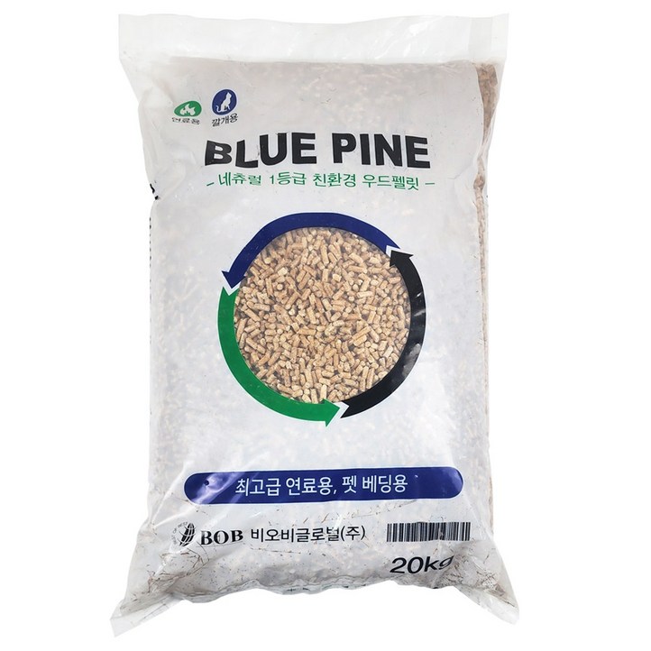 A1등급 블루파인 러시아산 고열량 우드펠릿 캠핑 펠렛 화목 난로 연료