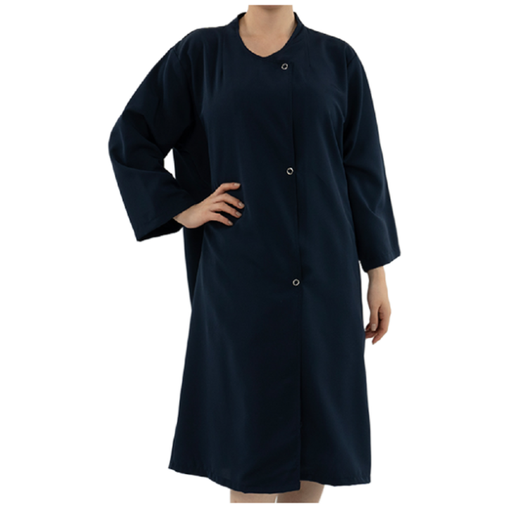 지앤그린 미용실 미용 병원 손님 고객 가운 3color 샤틴 스냅 가운, 1개, 네이비