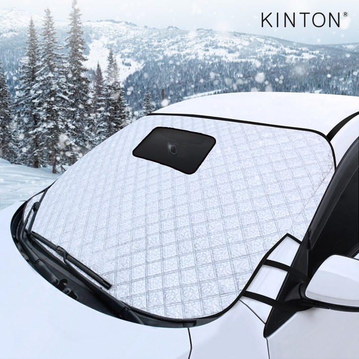 킨톤 성에방지커버 햇빛가리개 블랙박스 오픈형 앞유리용+보관용 가방, 1개 7800091124