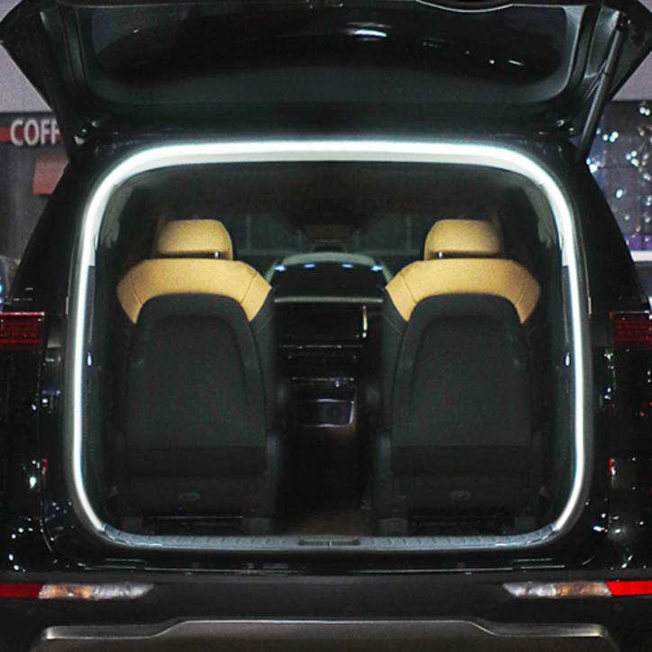 808 자동차 DIY 면발광 LED 실내 트렁크 5m 식빵등 풀 세트, 화이트, 1세트