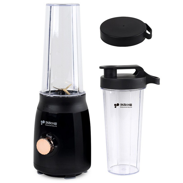 키친아트 미니 믹서기 블랙 600ml KMT800 텀블러