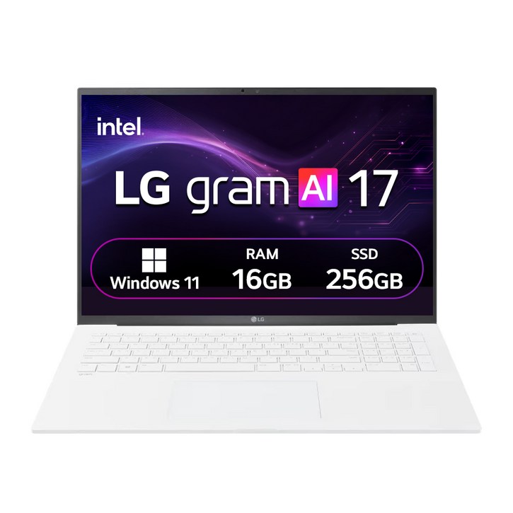 LG전자 2025 그램 AI 17 코어Ultra5, 스노우 화이트, 17Z90TGA50K, 256GB, 16GB, WIN11 Home