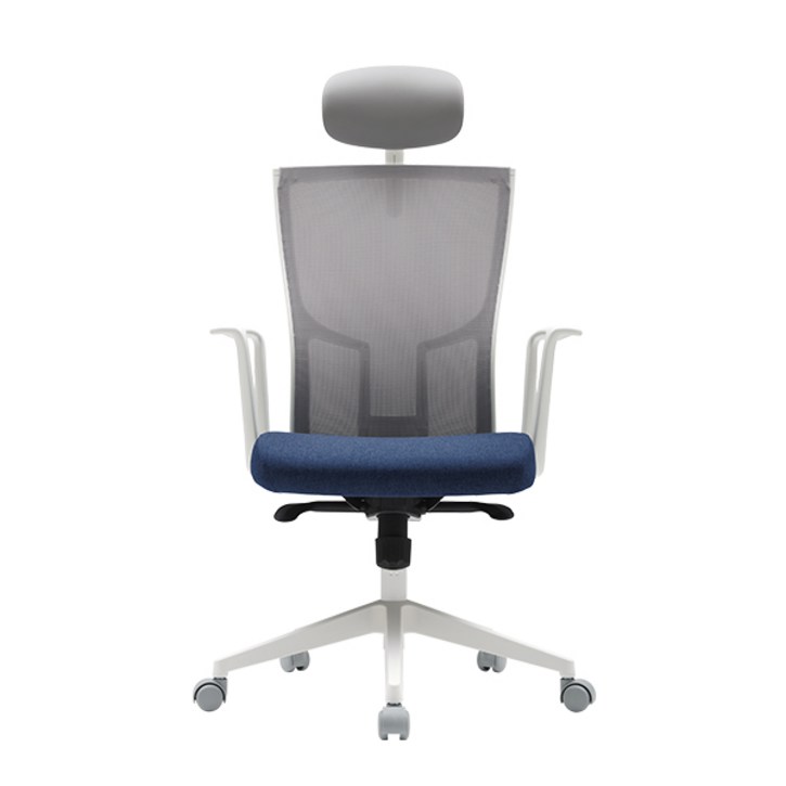 시디즈 T20 탭플러스 화이트쉘 메쉬의자 TNB200HF, 화이트프레임 오션블루