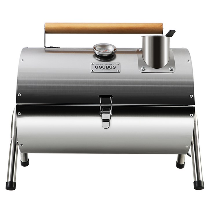 꾸버스 스텐 카고 휴대용 훈제 숯불 바베큐그릴